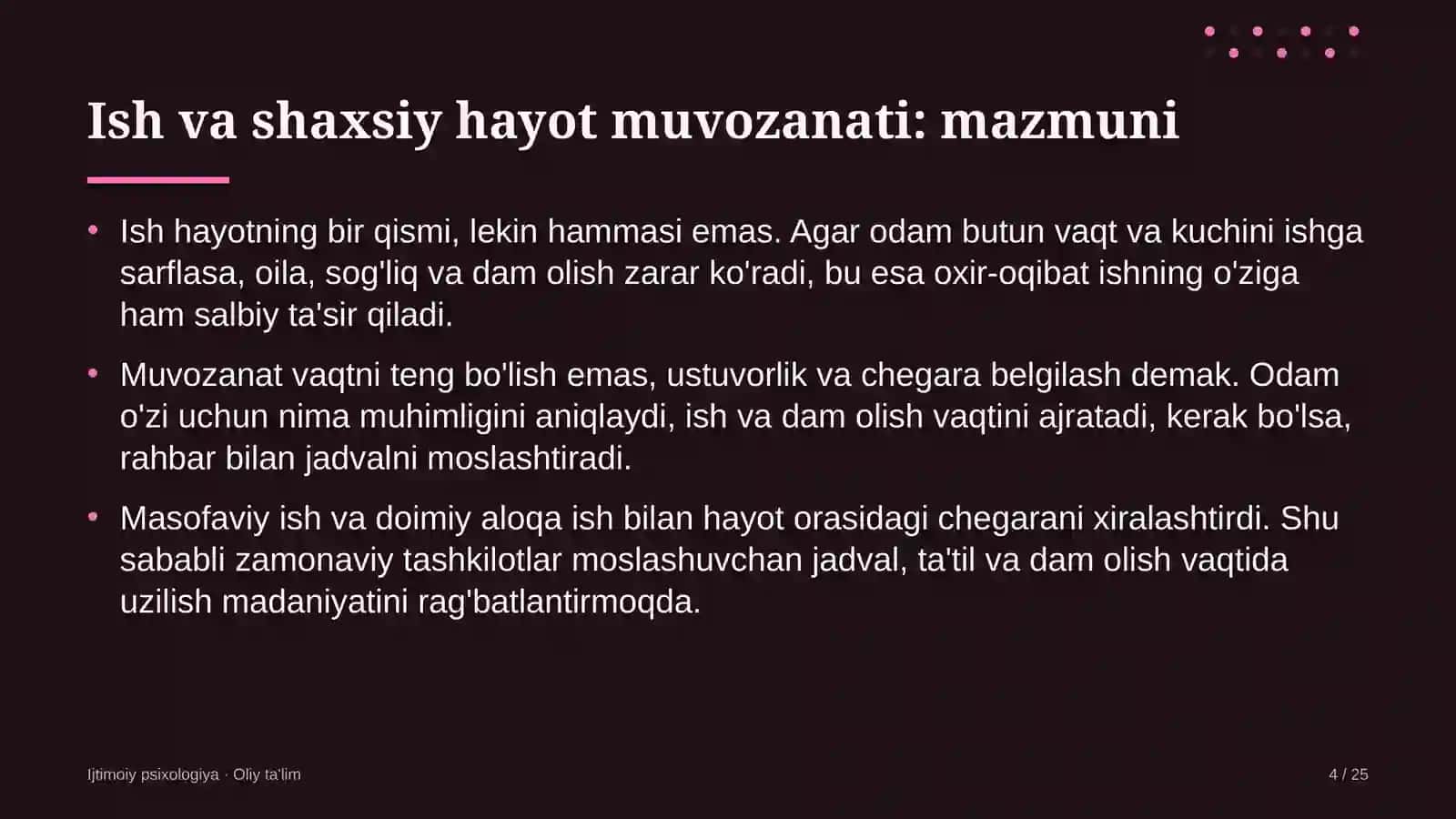 Fermer xo'jaliklarida ish va shaxsiy hayot muvozanati 4