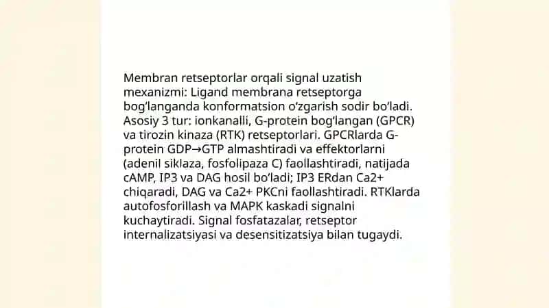 Gormonlarning nishon hujayralarga ta‘sir mexanizmi 4