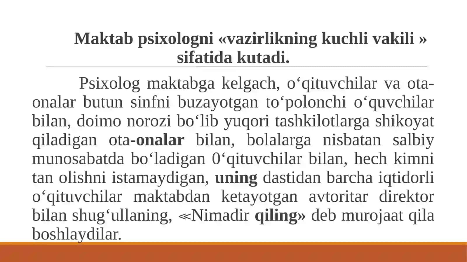AMaliyotchi psixolog faoliyatining asosiy ko‘rinishlari 4