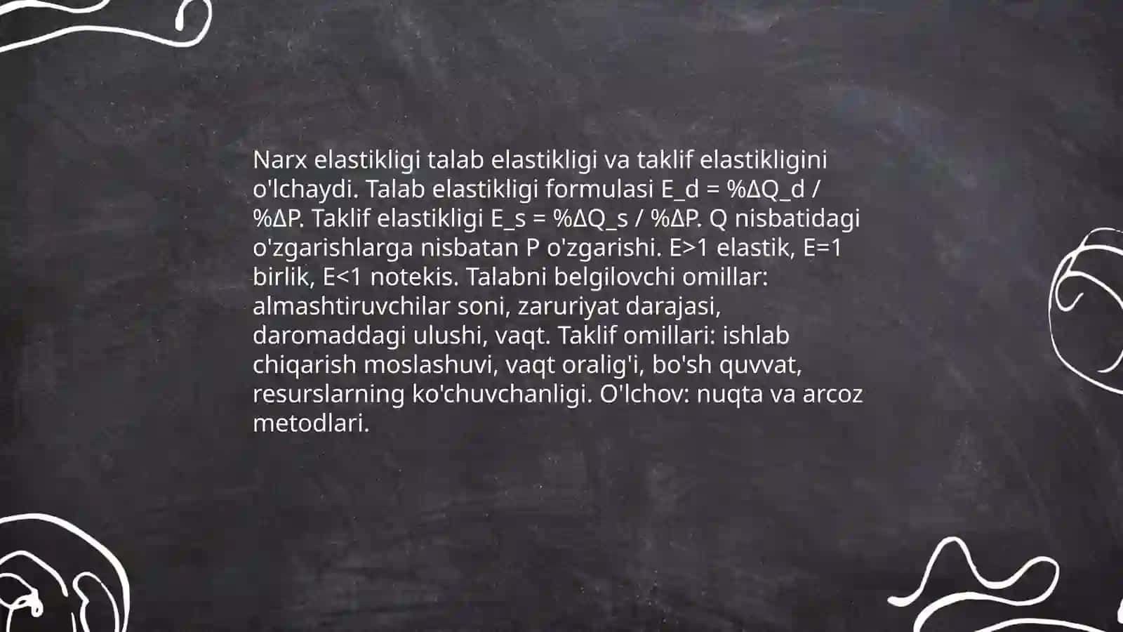 Narx shakllanishining asosiy omillari va mexanizmlari 4