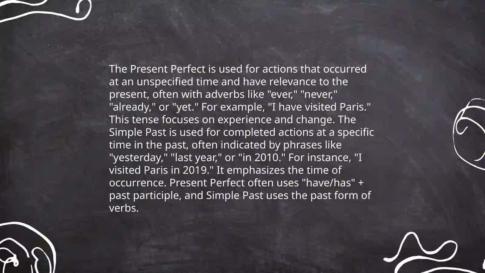 Present Perfect tens 4