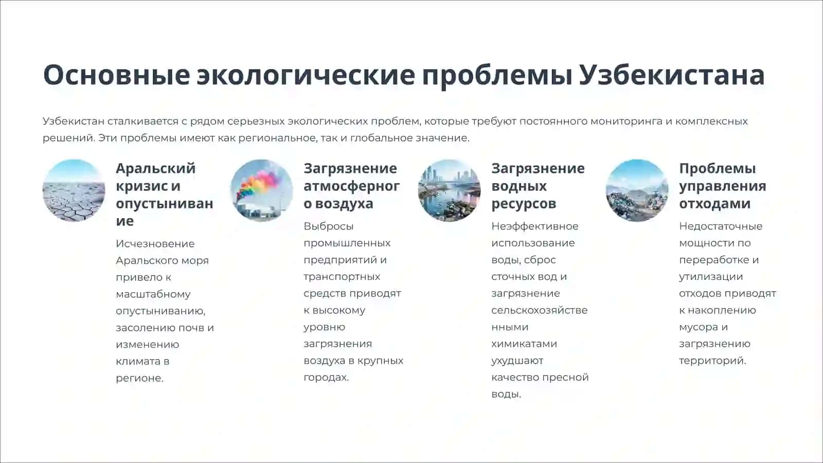 Экологический мониторинг Узбекистана: Состояние и перспективы 4
