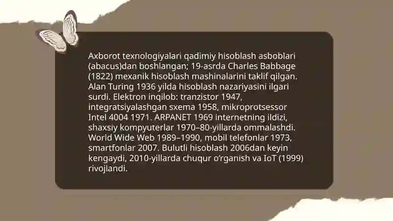 Axborotlashgan jamiyat va uning istiqbollari 4
