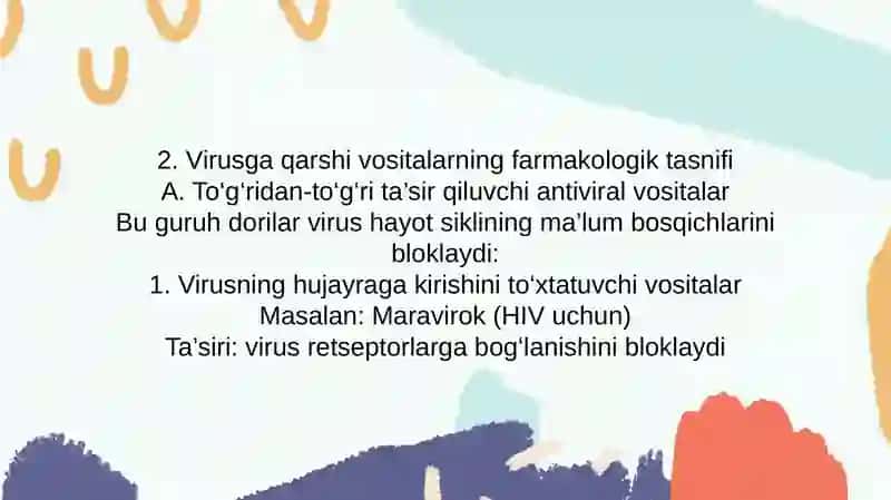 Virusga qarshi vositalar 4