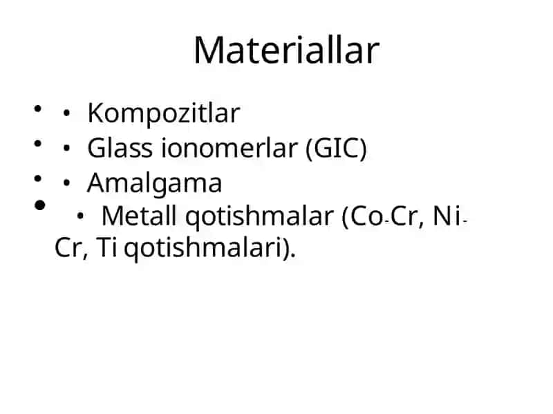 Stomatologik materiallarning elektr xossalari 4