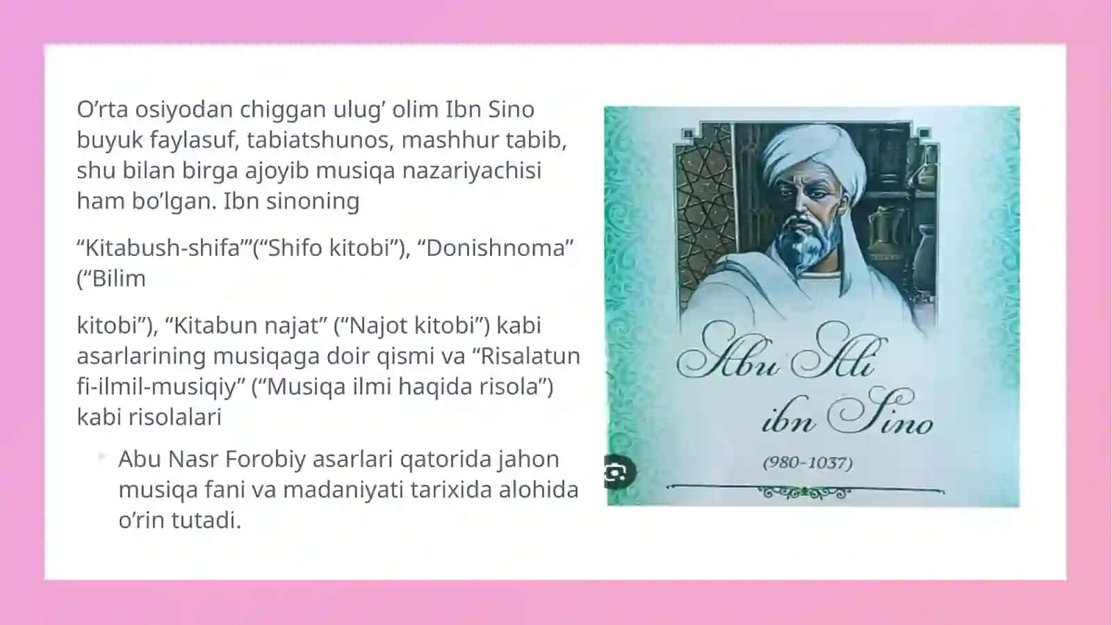 Ibn Sino musiqaga oid risolalar 4