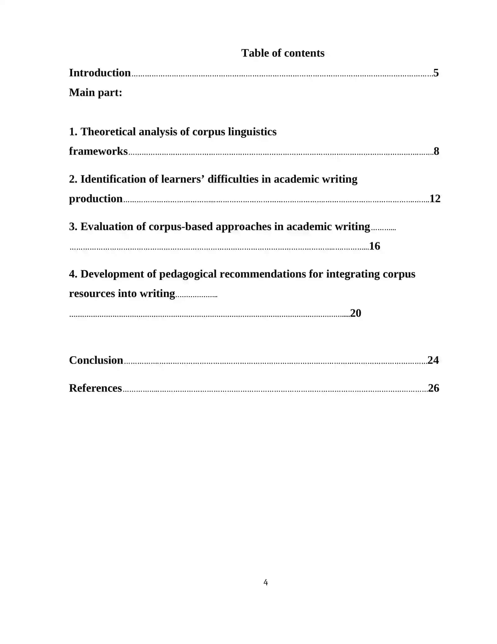 Using corpora for learning and teaching academic writing 4