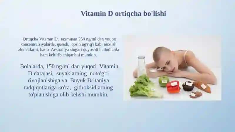 Vitamin D va sog'liq 4
