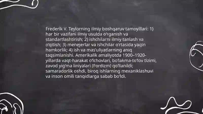 Amerikancha menejment nazariyasi 4