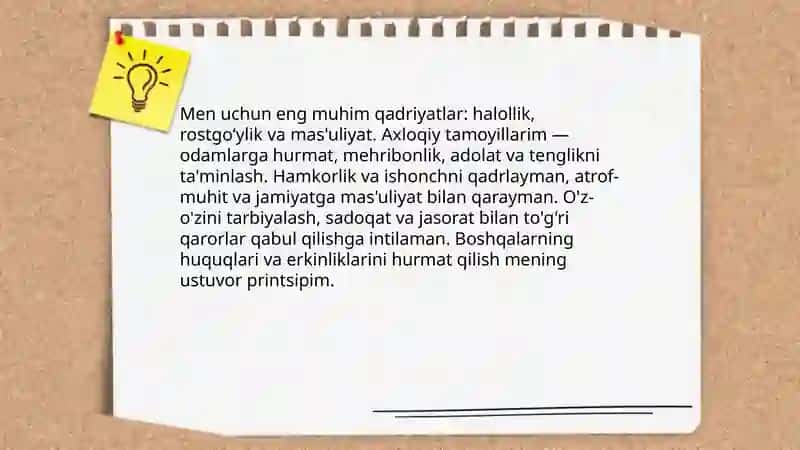 Mening hayot falsafam 4