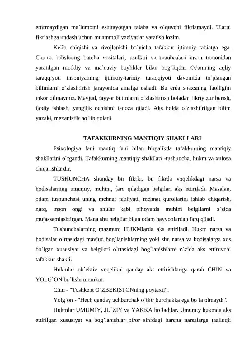 Tafakkurning mantiqiy shakllari 4