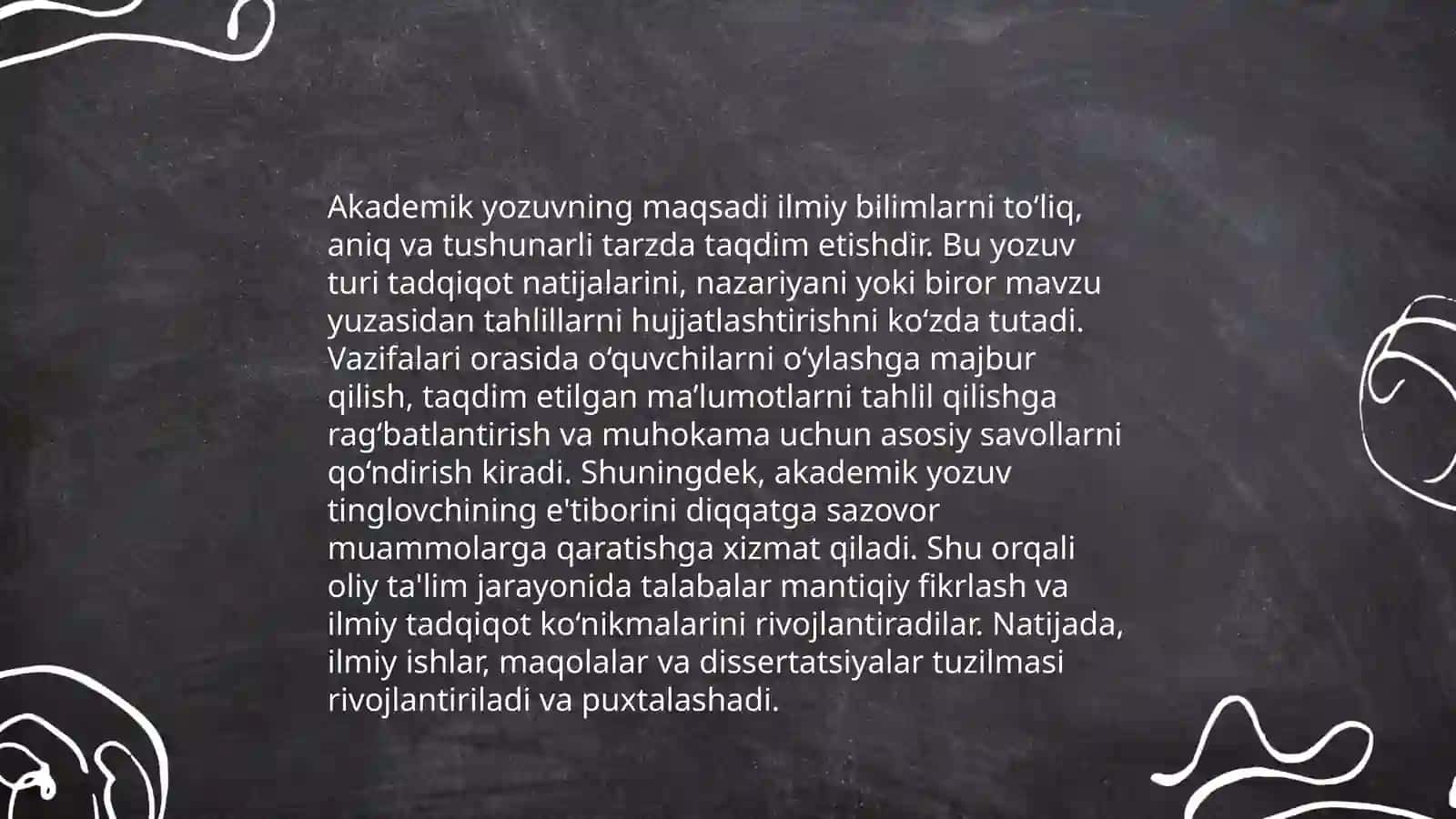 Akademik yozuv tushunchasi 4