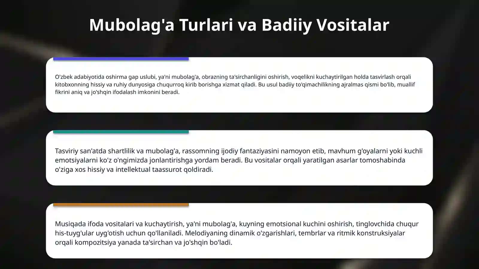 Badiiy san’atlar: mubolag’a 4