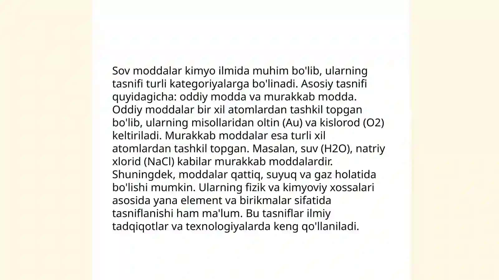 Sof moddalar va aralashmalar 4