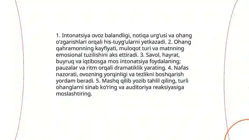Qissalarni ifodali o'qish usullari 4