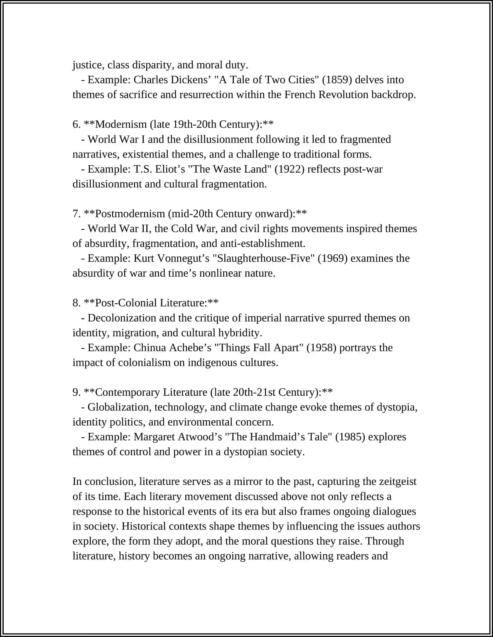 THE RELATIONSHIP OF HISTORY AND LITERARY TEXT 4