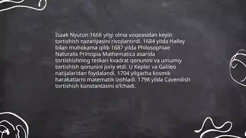 Butun olam tortishish qonuni 4