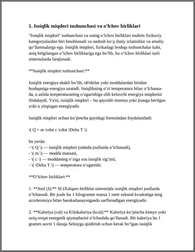 ISSIQLIK MIQDORI 4