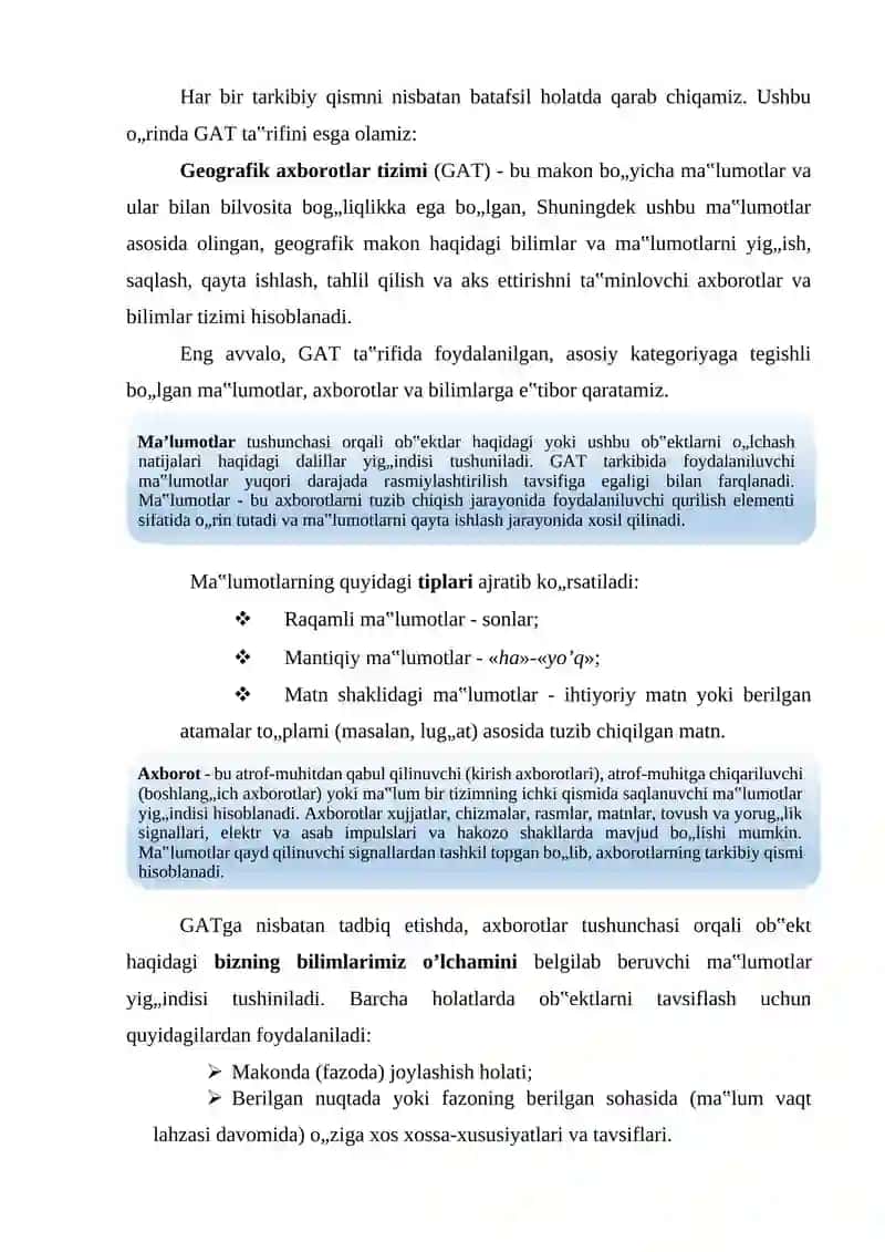 GATda axborotlar va ma’lumotlar 4