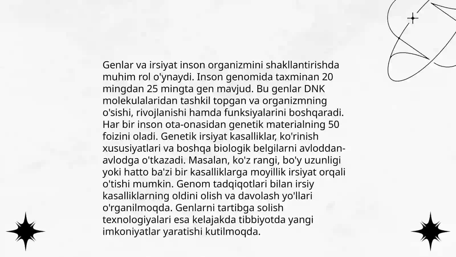 Belgilar va irsiylanish qonuni 4