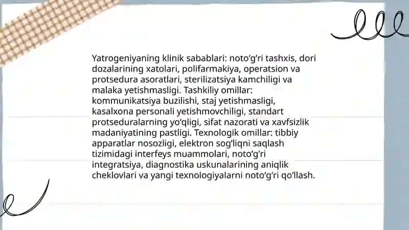 Yatrogeniya Muammolari 4
