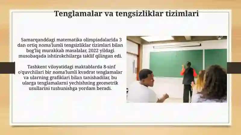 Tenglik va tengsizliklar 4