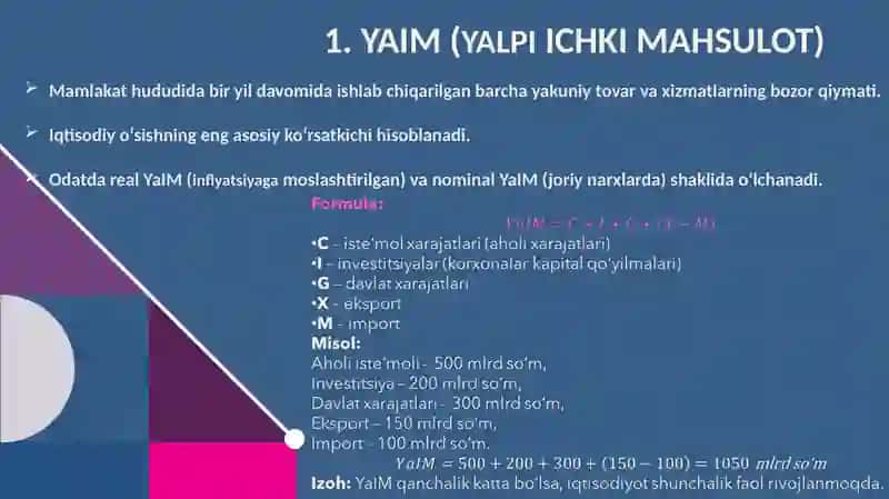 Inflyatsiya va inflyatsiyaga qarshi siyosat. Yalpi talab va yalpi taklif modeli 4