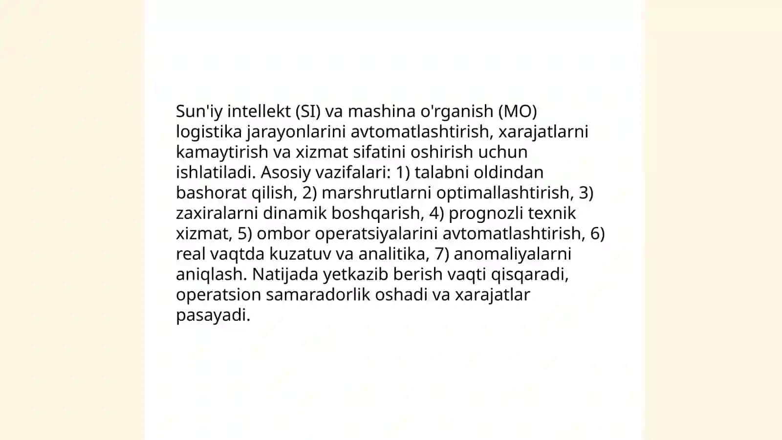 Logistikaning kelajak istiqbollari 4