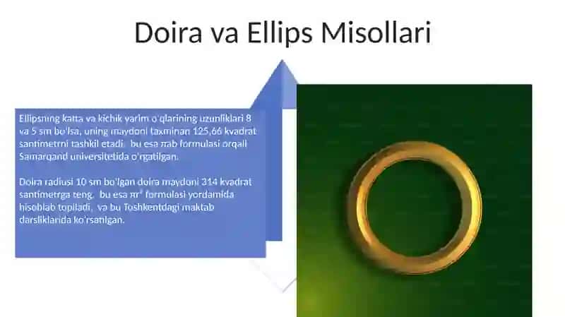 Aylana va doira elementlari 4