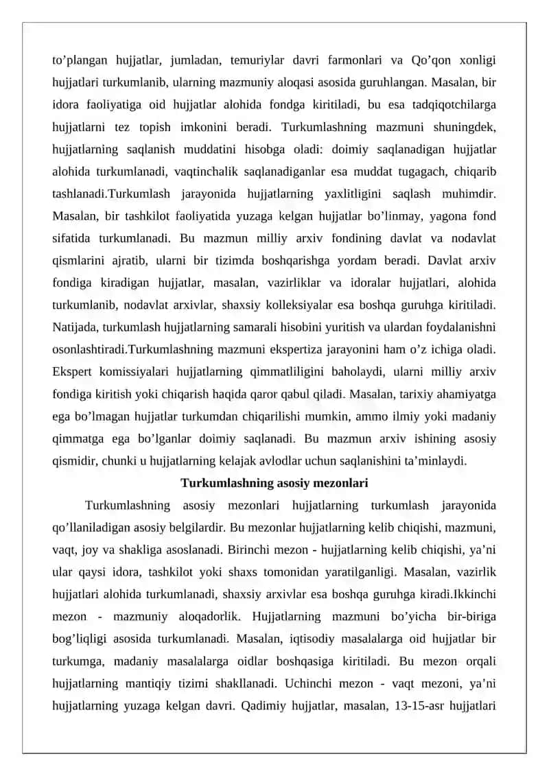 Milliy arxiv fondi hujjatlarini turkumlash 4