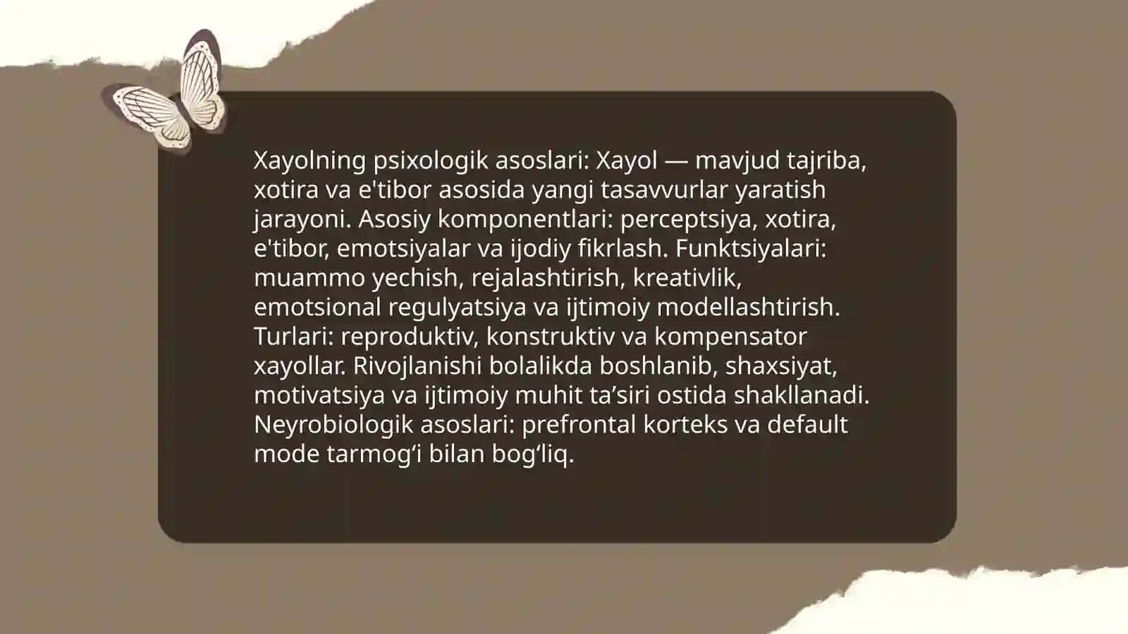 Xayol va tasavvurlar 4