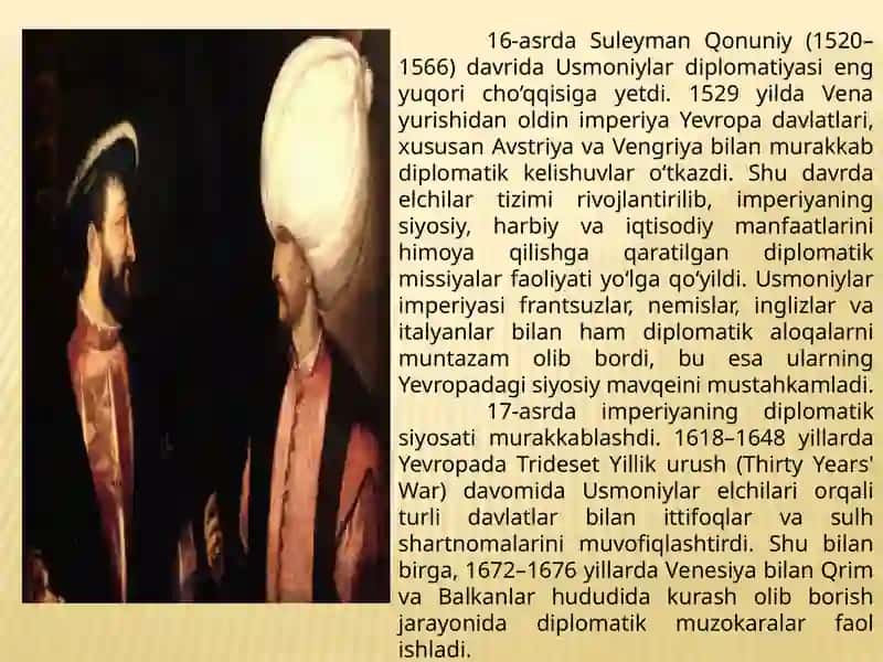 Usmoniylarimperiyasining xalqaro munosabatlari va diplomatiyasi 4