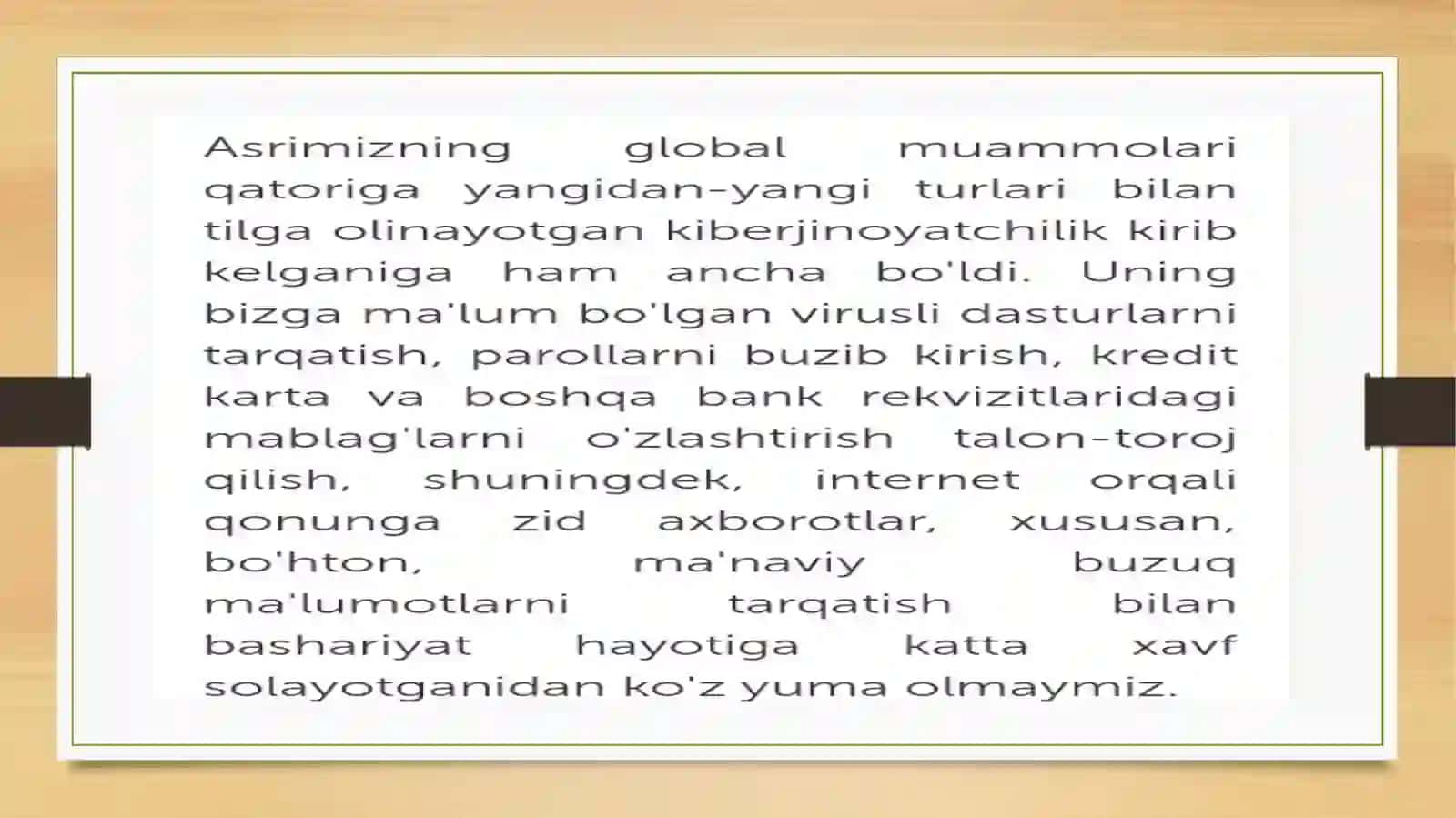 Kiber jinoyatchilik tushunchasi 4