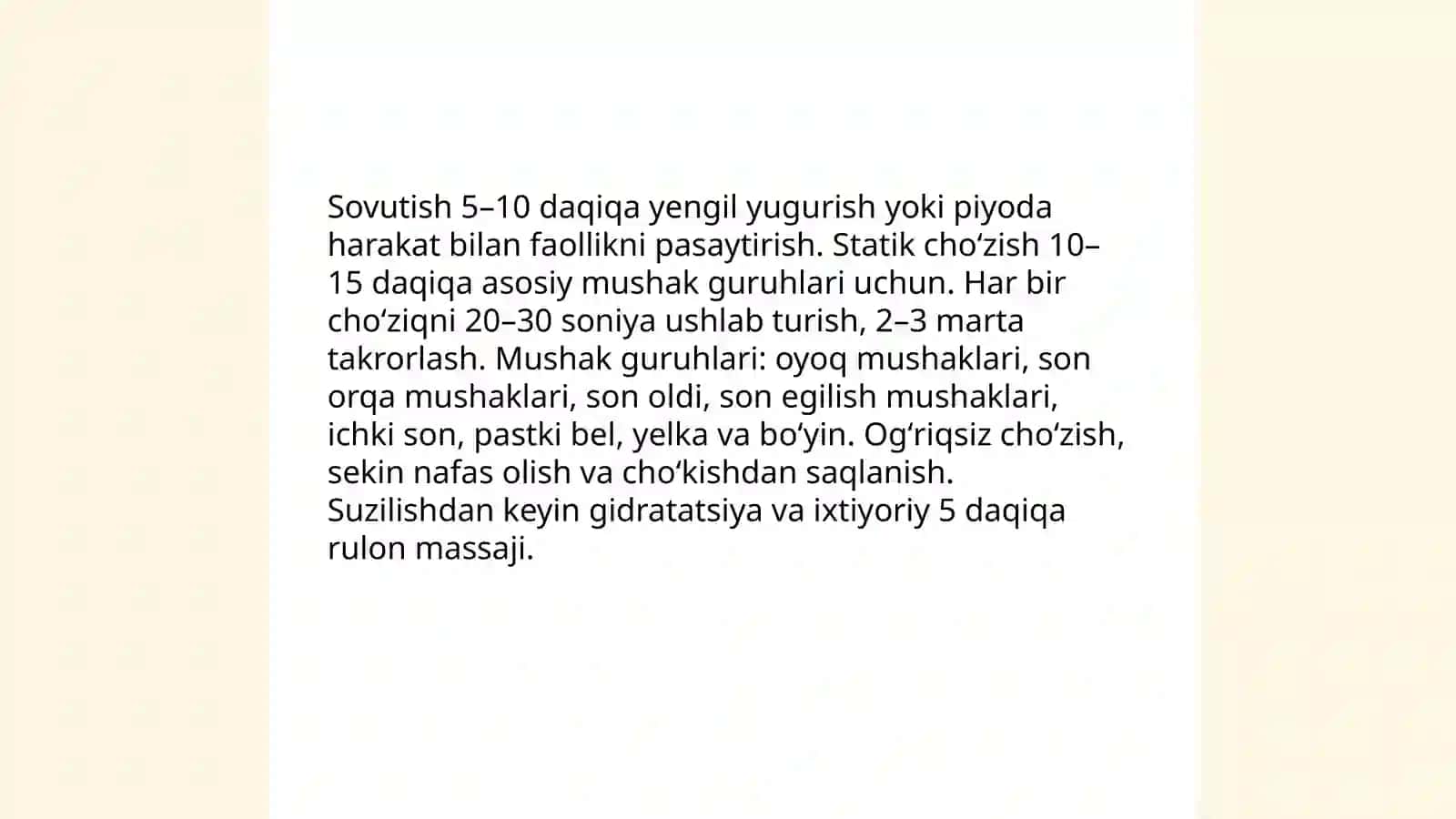 Stritbolda shikastlanishning oldinini olish 4