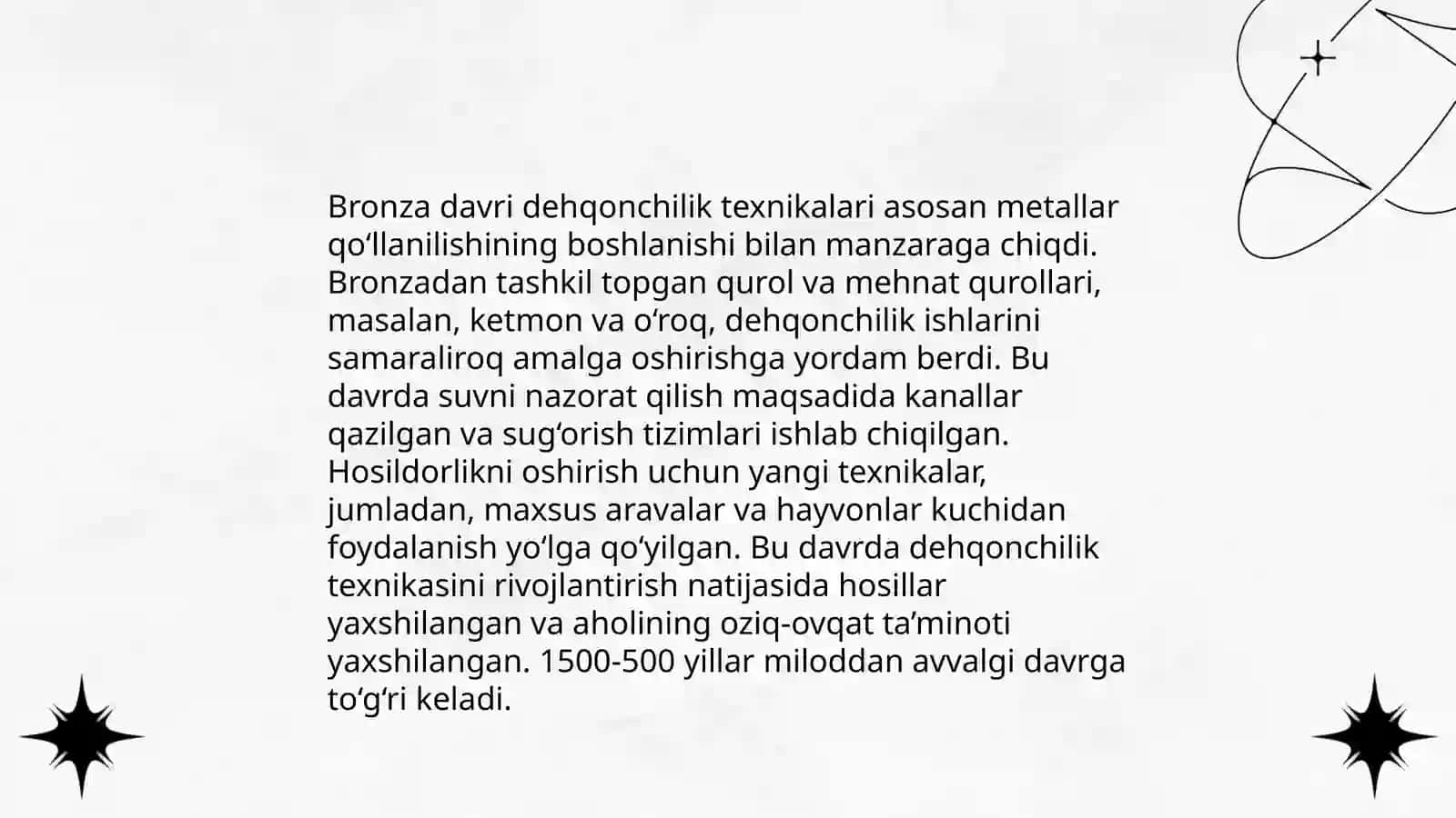 O'rta Osiyoning bronza davri dehqonchilik manzilgohlari 4
