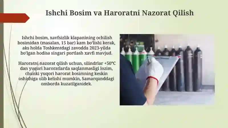 Bosimli Ballonlarni Tanlash va Tekshirish 4