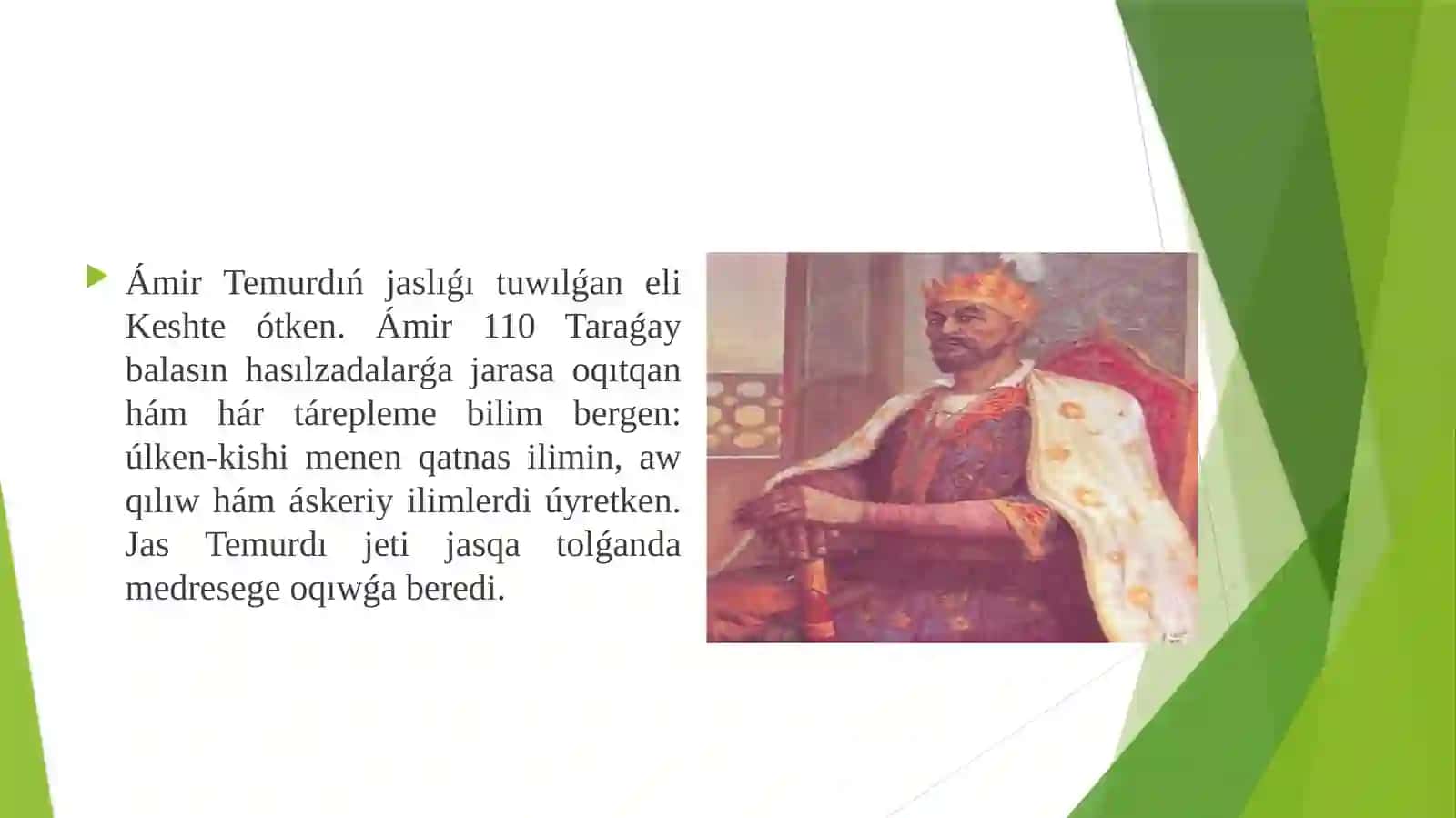Ámir-Temur ullı mámleket ǵayratkeri 4