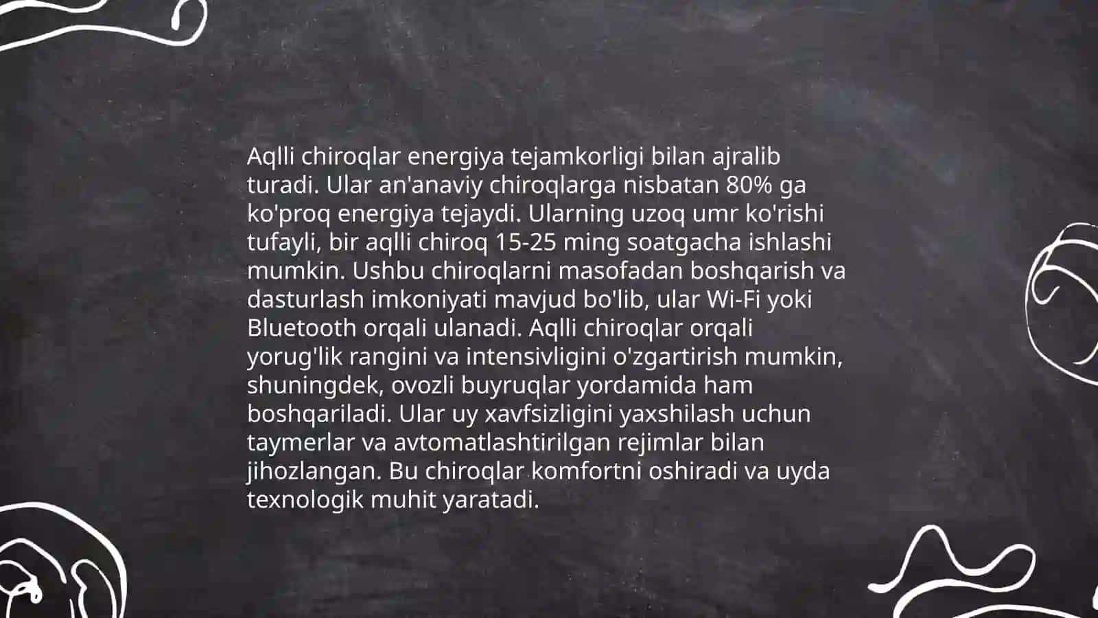 Aqilli chiroq. Aqilli chiroq yasash 4