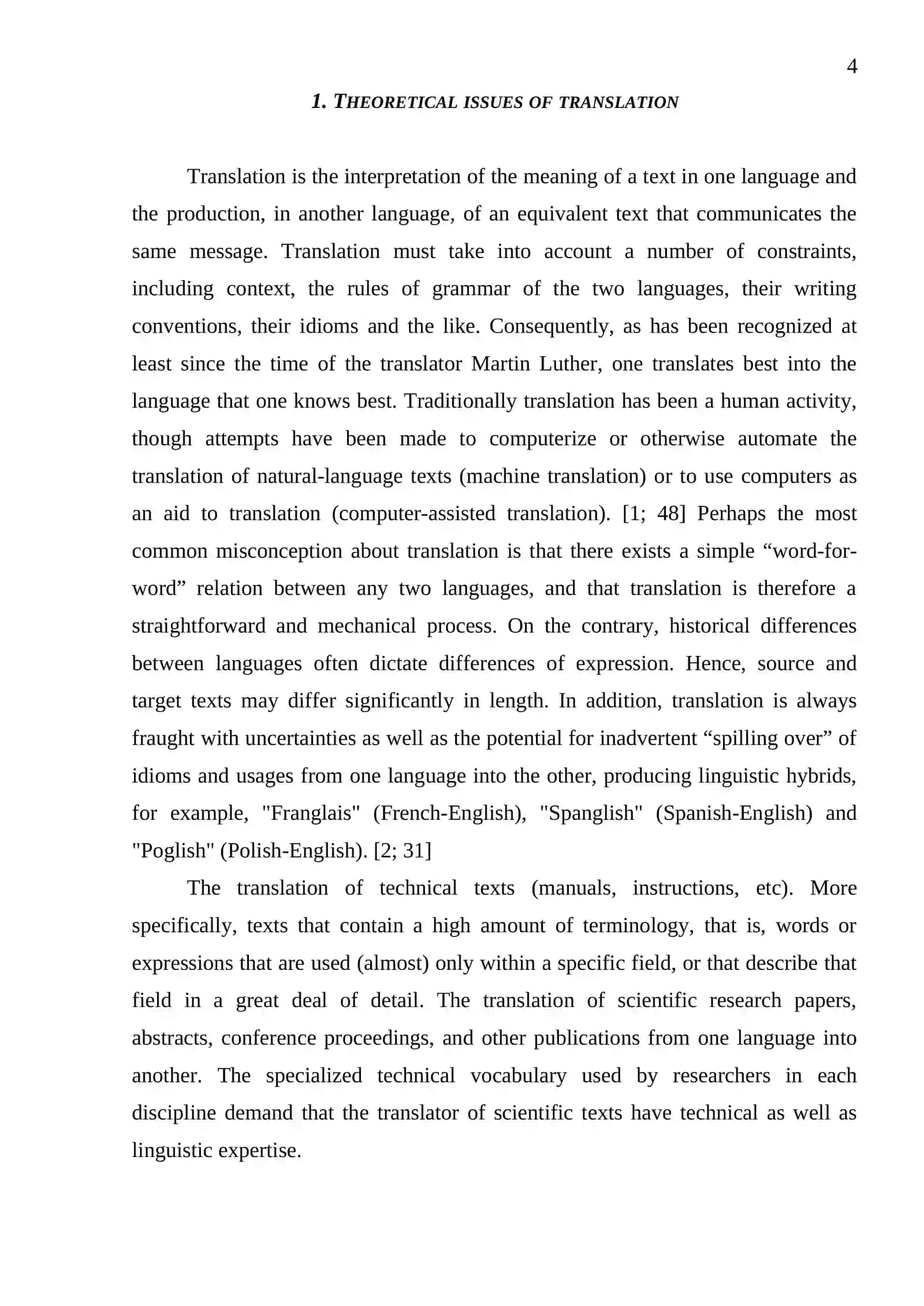 Artistic features of the text 4