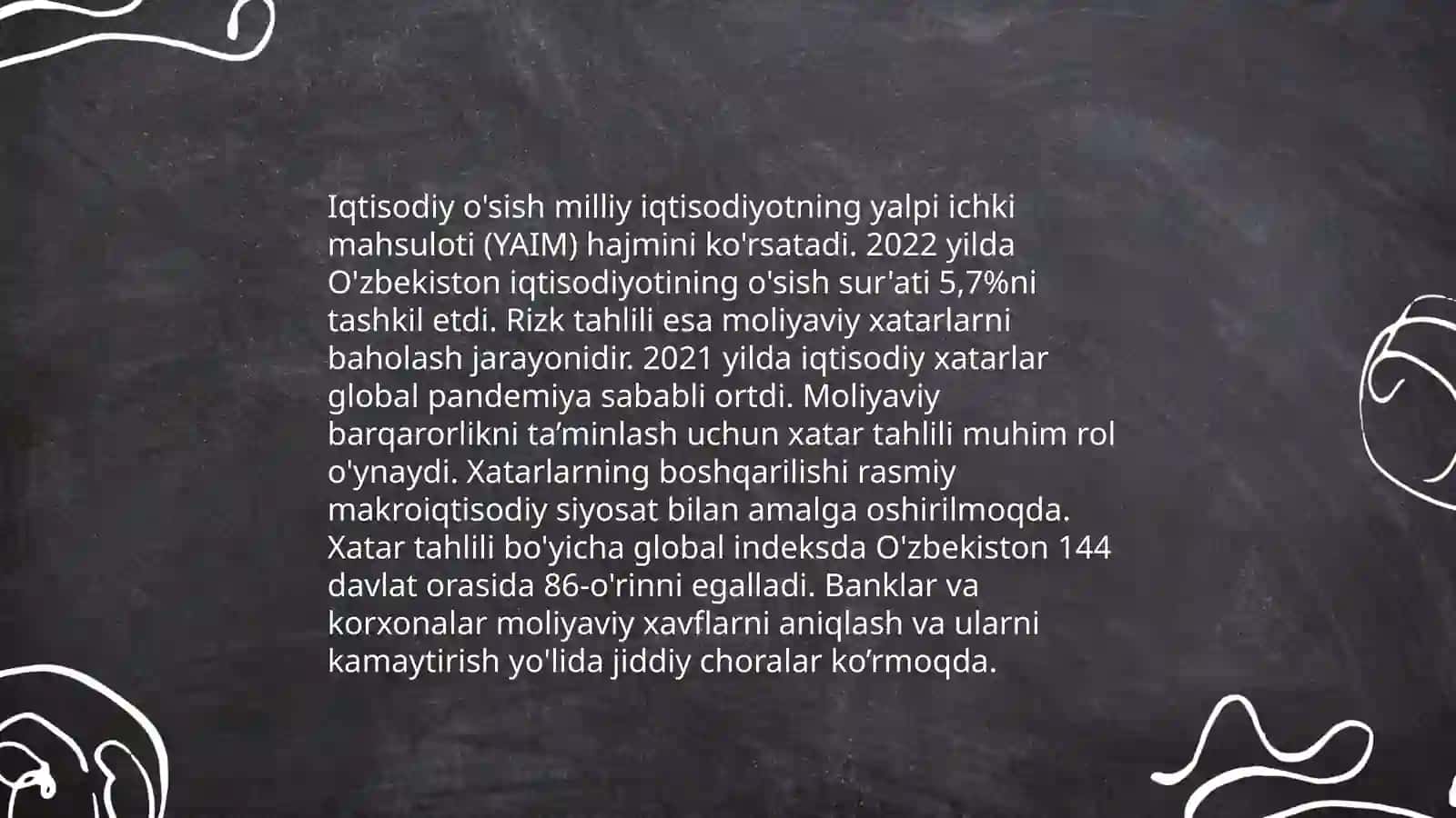 Mamlakatlar rizklari tahlili 4