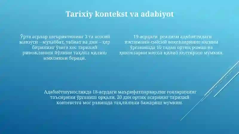 Adabiyotshunoslik fanining maqsad va vazifalari 4