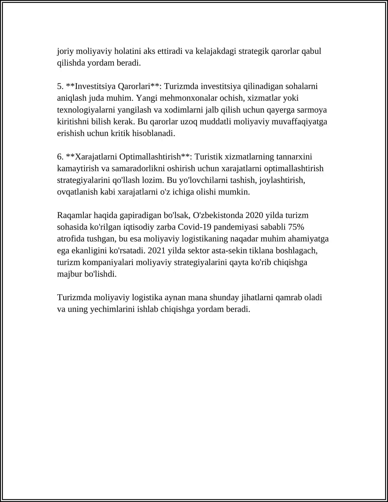 TURIZMDA MOLIYAVIY LOGISTIKA 4