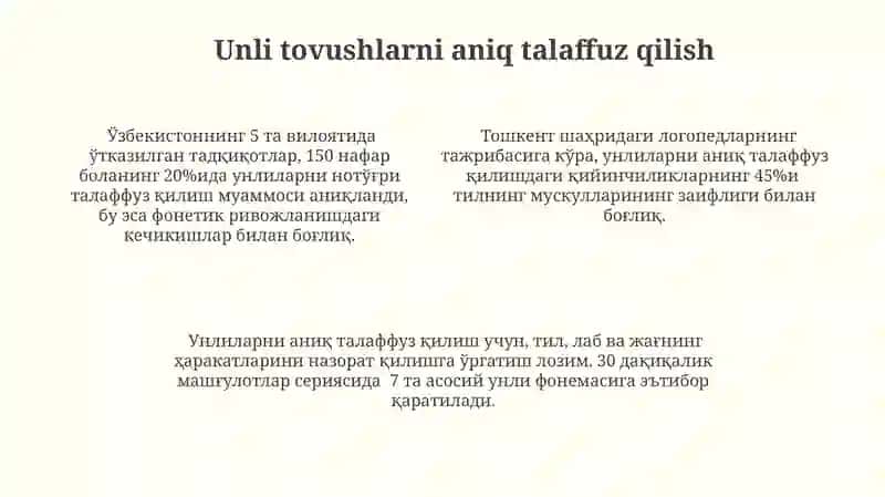 Fonetika masalalari 4