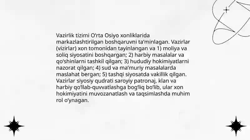 Xonliklari davlat boshqaruvi 4