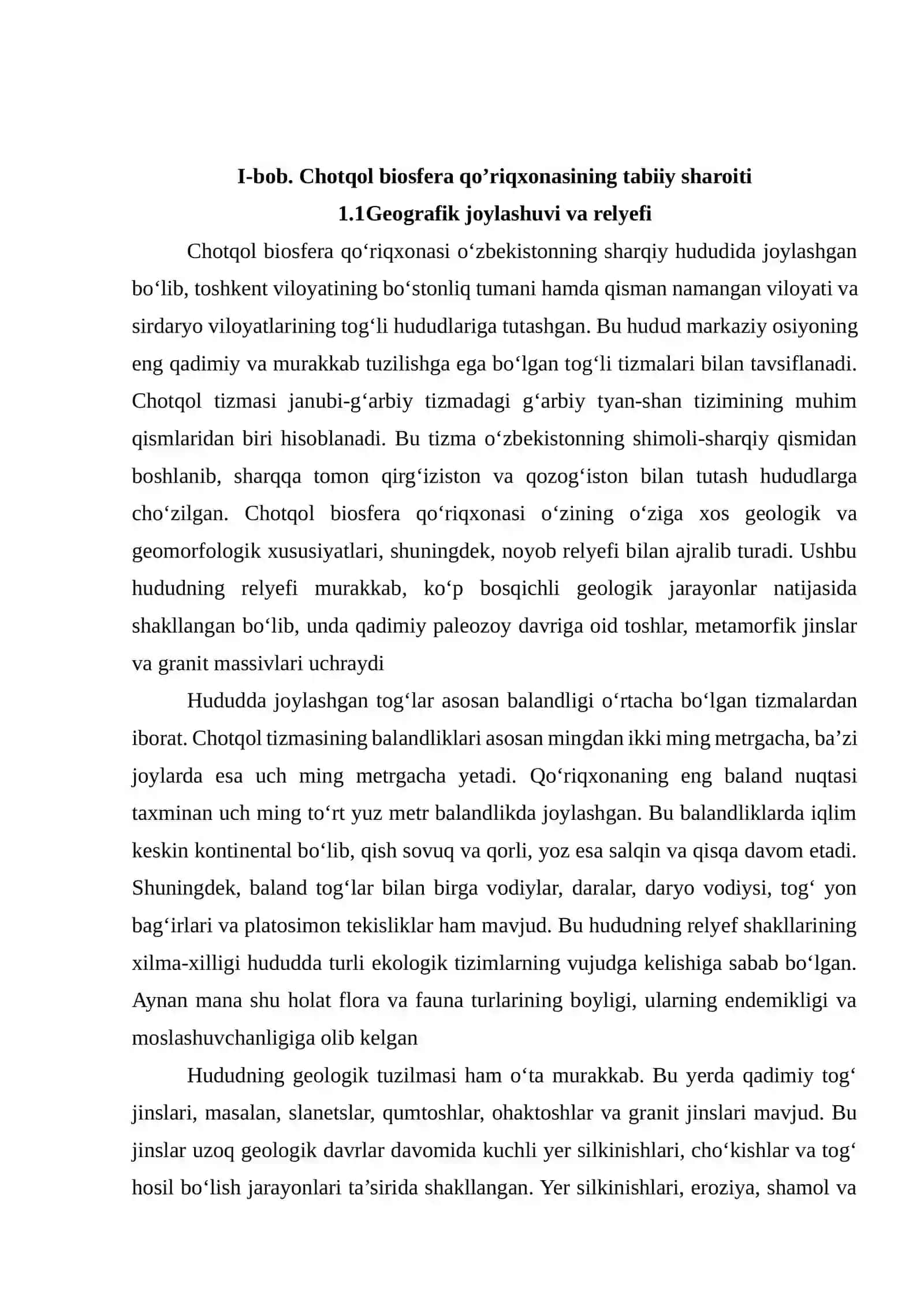 CHOTQOL BIOSFERA QO'RIQXONASI 4