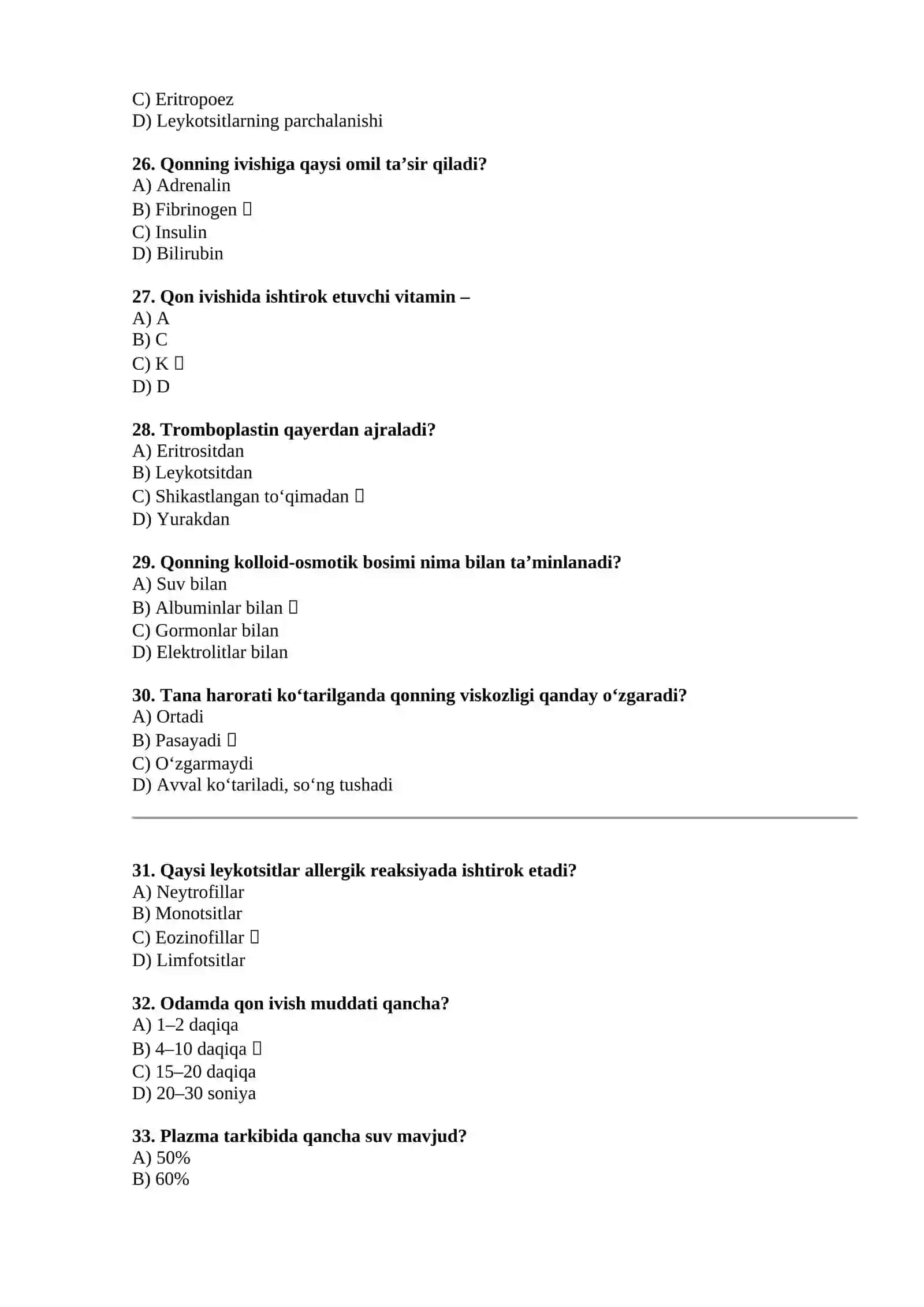 Qon tizimi elementlari 4