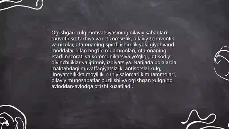 Ogʻishgan xulq motivatsiyasi 4