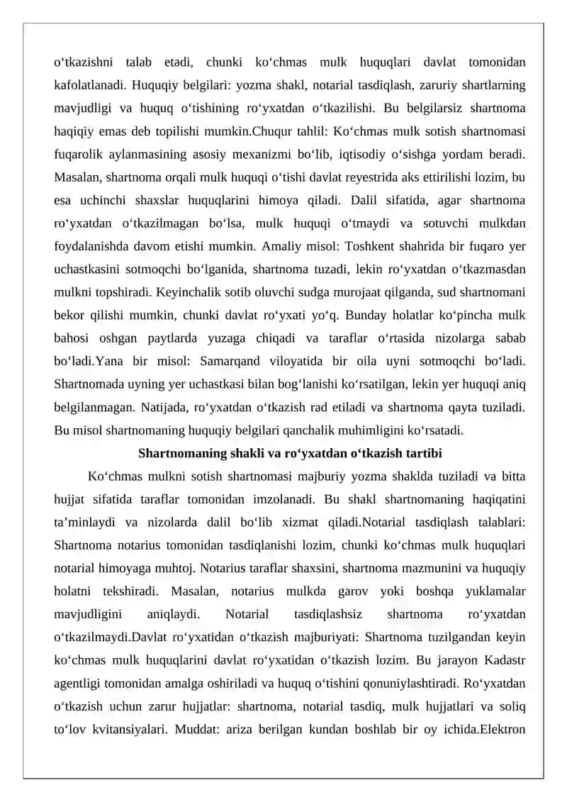 Ko‘chmas mulkni sotish shartnomasi 4