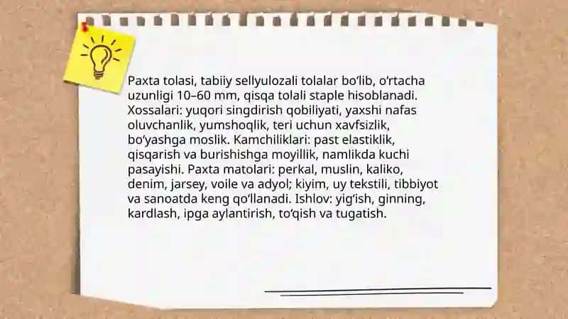Turli xil tóqimachilik materiallari bilan tanishish 4