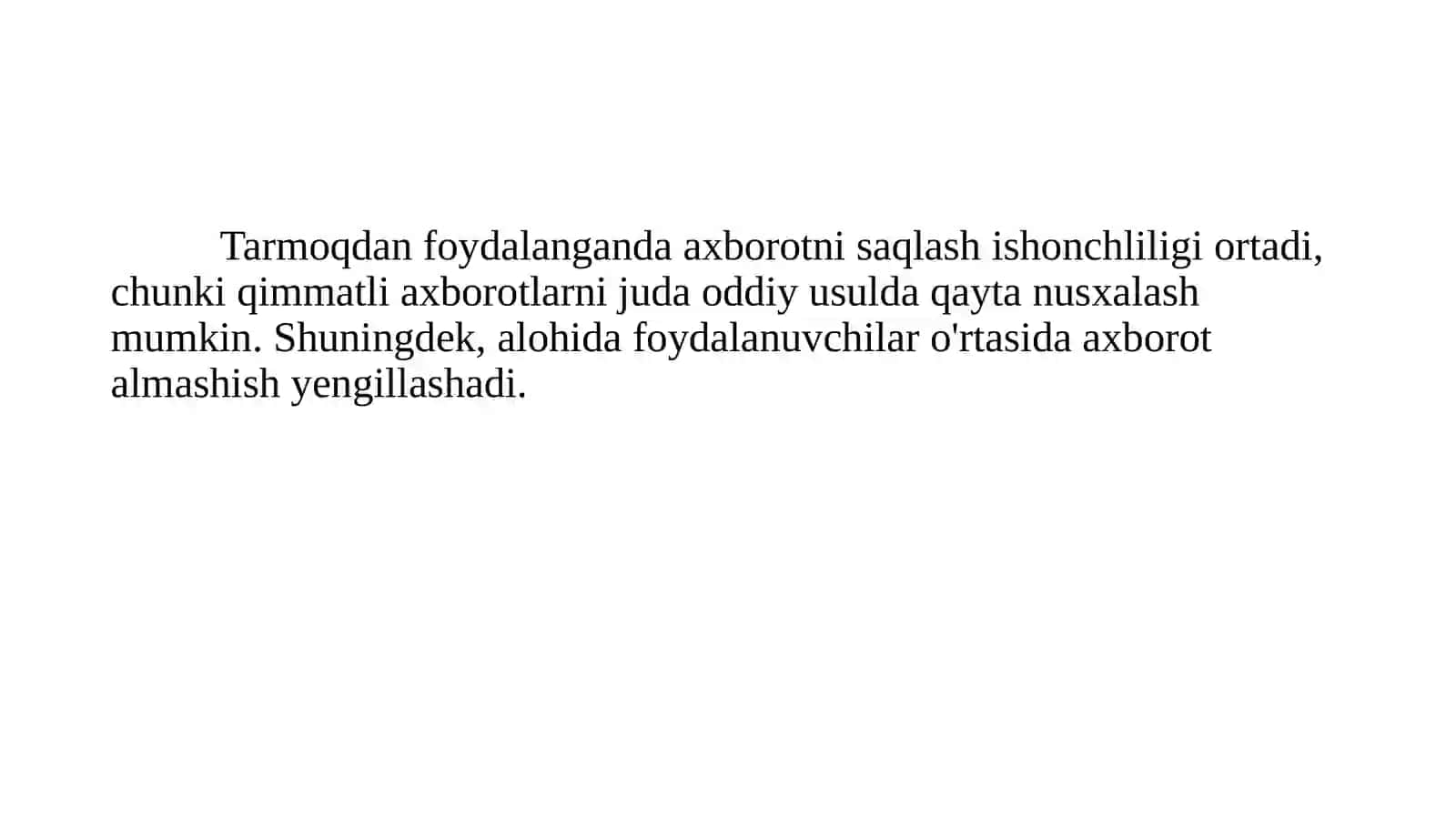 Kompyuter tarmoqlari haqida tushuncha 4